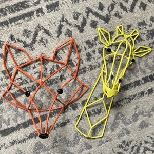 Fun metal animal decor